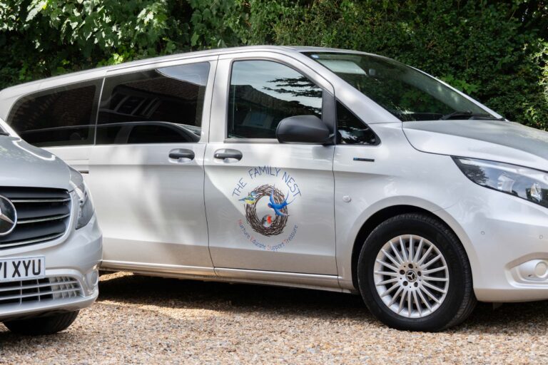 The Family Nest company vehicle.