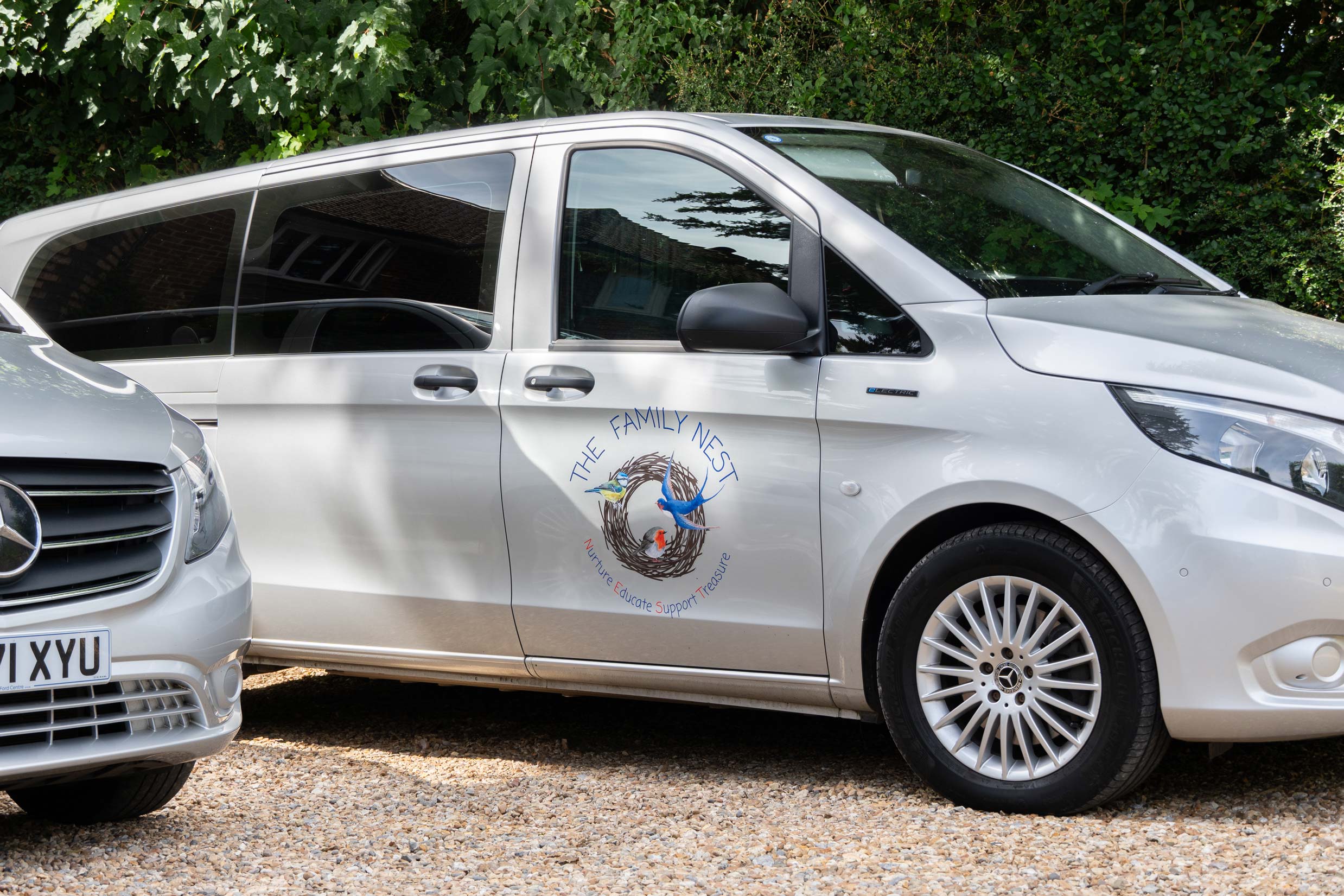 The Family Nest company vehicle.