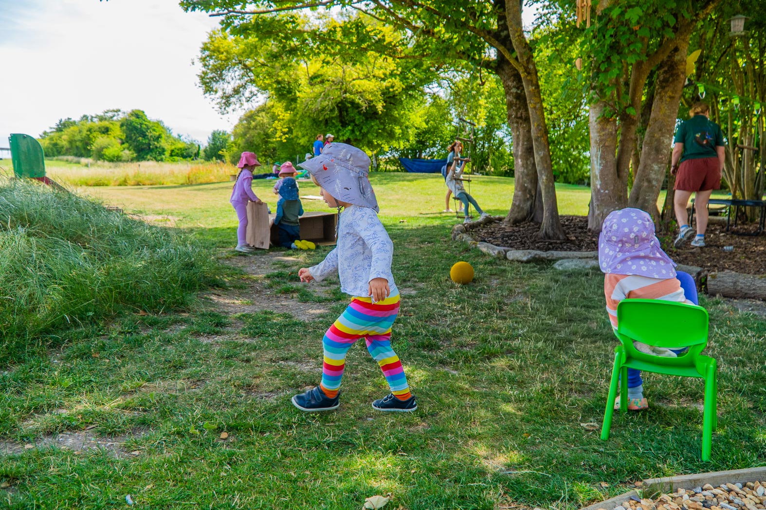 Group play session at the Pheasant Nest