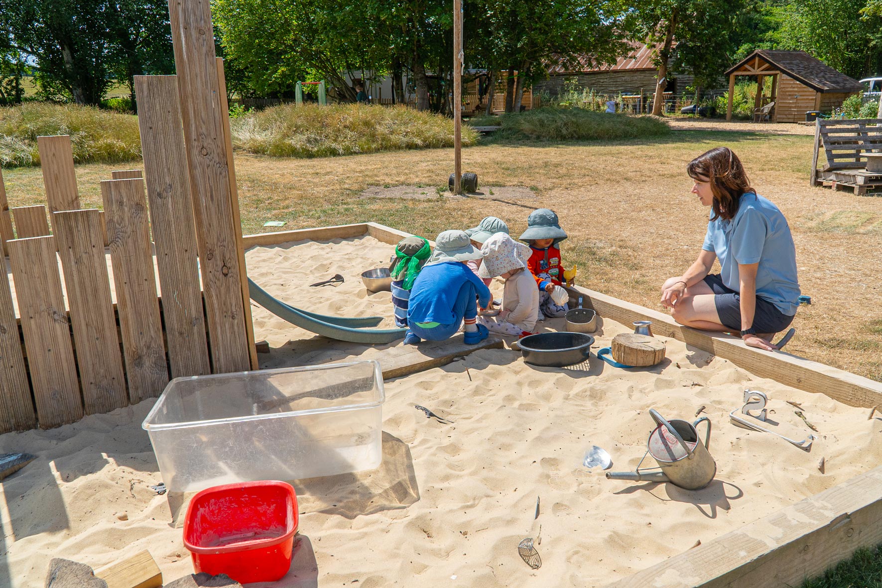 Children playing in a sandpit